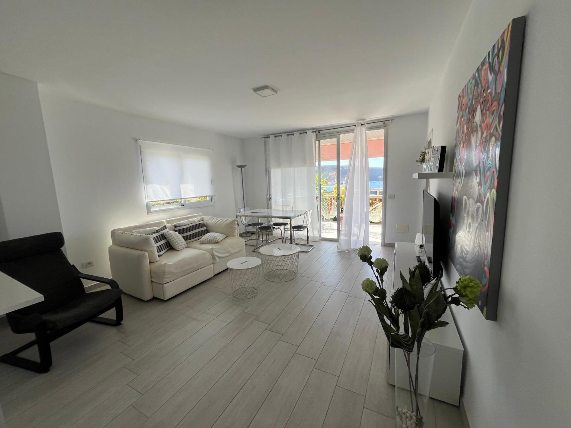 Apartament The White Heart House - Attic Sea View Los Cristianos  Zewnętrze zdjęcie